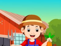 Cartoon Young Farmer Escape